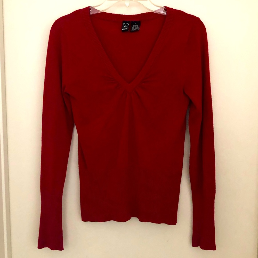 Windsor Red long sleeve top